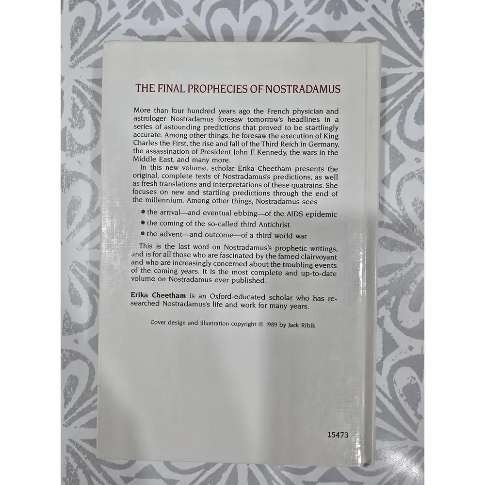 The Final Prophecies of Nostradamus – Erika Cheetham